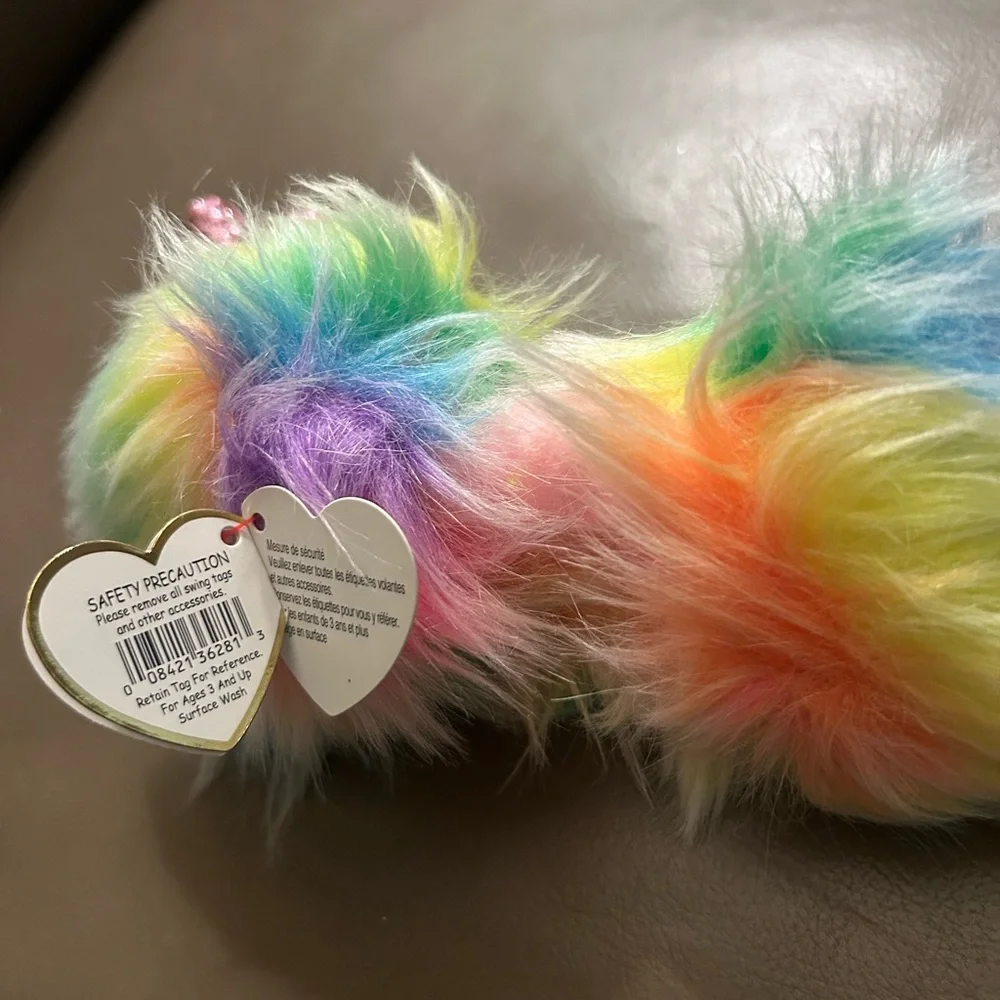 BEANIE BOOS ASHA THE COLORFUL OSTRICH 8 INCH PLUSH